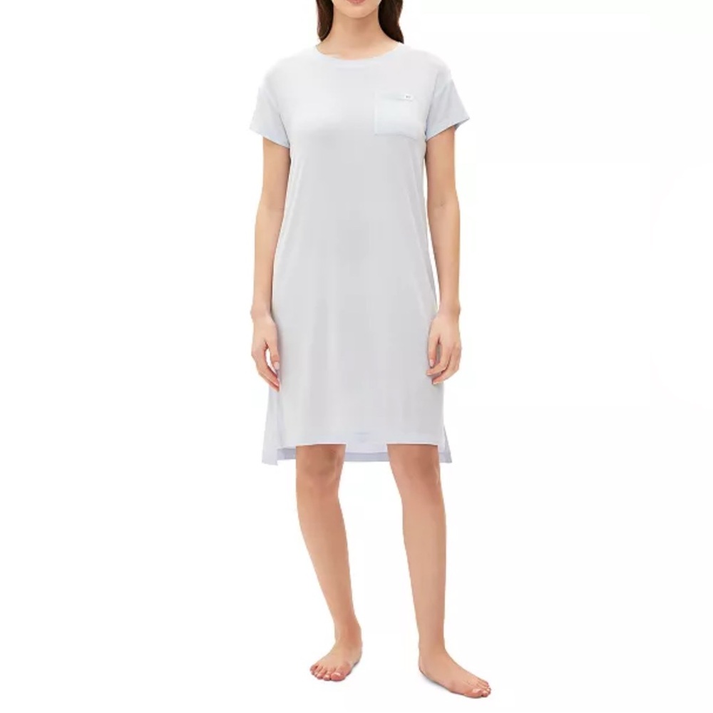 GAP Women's Short-Sleeve Dorm Nightgown halogenblue size Large